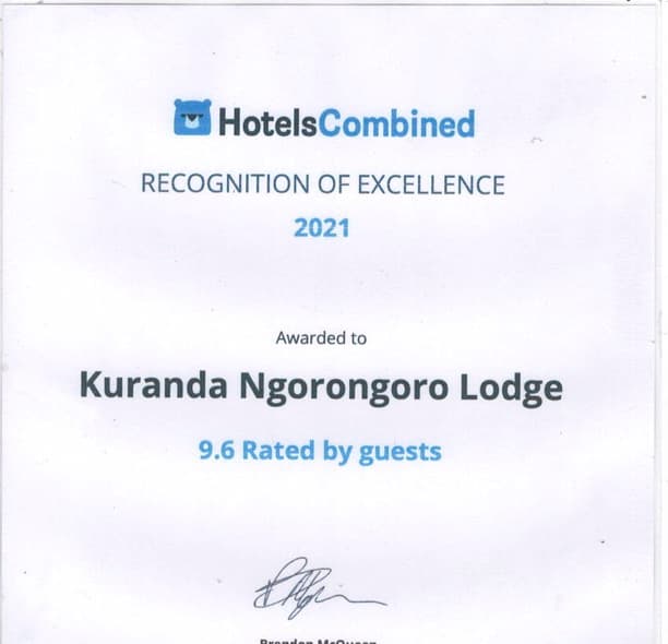 Recognition of Excellence 9.6 Rated by Guests